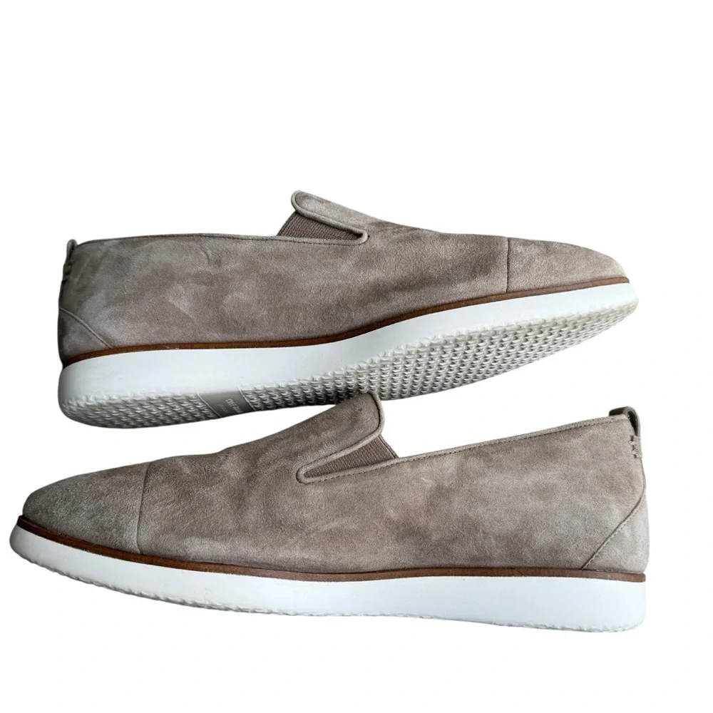 Cole Haan - Grand.ØS Taupe Suede Slip-On Loafers Sz 9